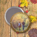 Elegant Bride and Groom Photo Fall Wedding Favour  Magnet<br><div class="desc">Elegant Bride and Groom Photo Fall Wedding Favour magnet</div>