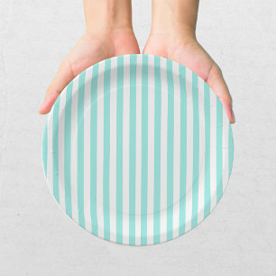 Elegant Bride & Co. Bridal Shower Teal Paper Plate