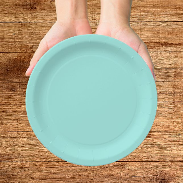 Elegant Bride & Co. Bridal Shower Teal Paper Plate (Creator Uploaded)