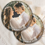 Elegant Bride Groom Modern Photo Name Date Wedding Magnet<br><div class="desc">Add the finishing touch to your wedding with these modern and simple custom photo magnets. Perfect as wedding favours to all your guests . Customise these wedding magnets with your favourite engagement photo, newlywed photo, and personalise with name and date. See our wedding collection for matching wedding favours, newlywed gifts,...</div>