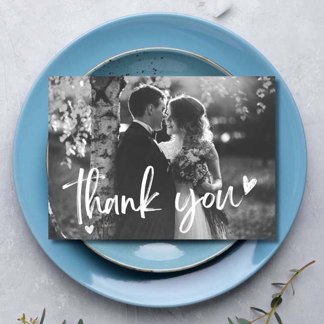 Elegant Bride Groom Wedding Thank You  Card (Elegant Bride Groom Wedding Thank You Card)