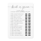 Elegant Bride Or Groom Wedding Bridal Shower Game