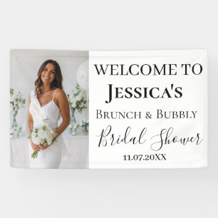Elegant Bride Photo Brunch & Bubbly Bridal Shower  Banner