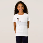 Elegant Bride Relaxing in Bathtub Wedding Design  T-Shirt<br><div class="desc">Make a stylish statement with this fun and elegant design featuring a beautiful bride relaxing in a vintage bathtub. Perfect for girls who love weddings, fairy tales, and all things glamourous, this tee adds a playful and fashionable touch to any wardrobe. Whether it’s for a flower girl, a junior bridesmaid,...</div>