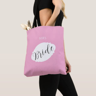 Elegant Bride Tote Bag – Custom Name Gift