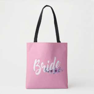Elegant Bride Wedding Calligraphy   Tote Bag