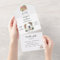 Elegant Bride's & Groom's Clipart Wedding