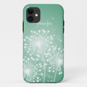 Elegant Bridesmaid Favour Summer Sparkle Mint Gree iPhone 11 Case