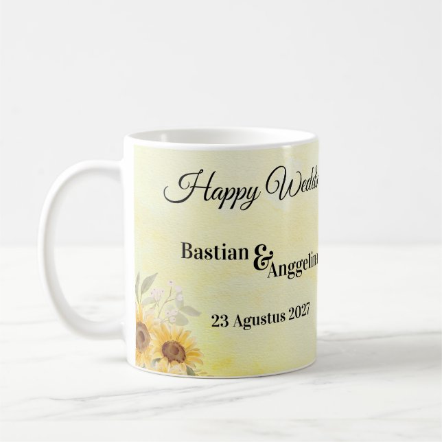 Elegant Bridesmaid Gift Mug (Left)