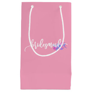 Elegant Bridesmaid Wedding Calligraphy Gift Bag