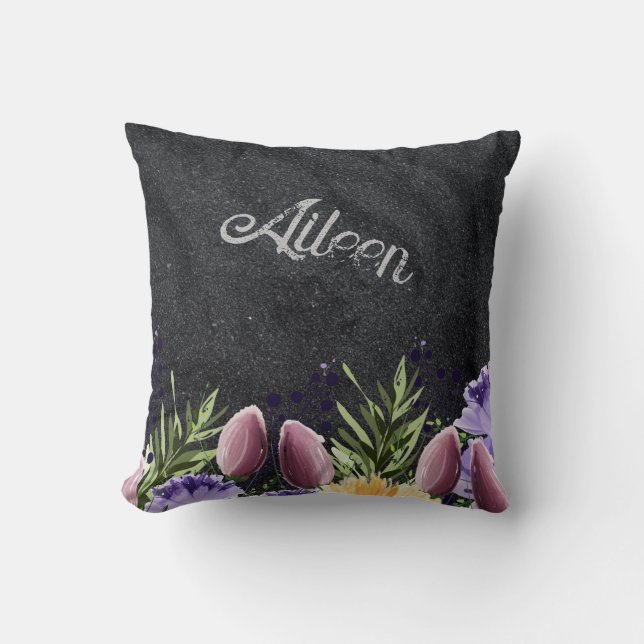 Elegant Bridesmaid Wedding Gift Idea Cushion (Front)