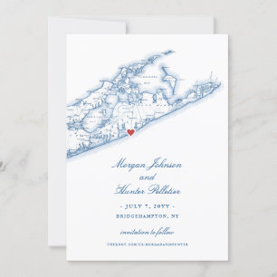 Elegant Bridgehampton Tennis & Surf Club Wedding Save The Date