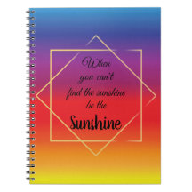 elegant bright colorful sunset with quote