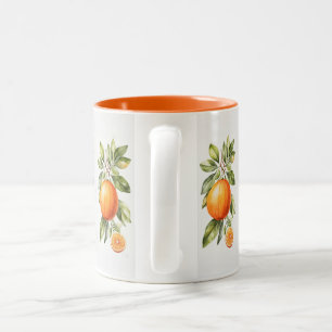 Elegant Bright Watercolor Orange Mug
