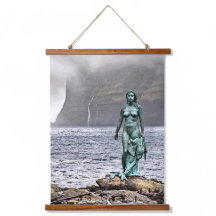 elegant bronze mermaid statue