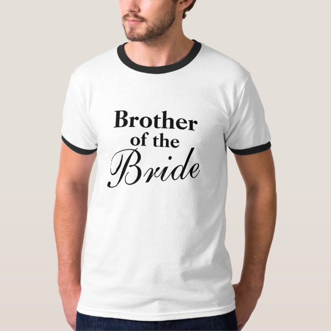 Elegant brother of the bride t shirts (Front)