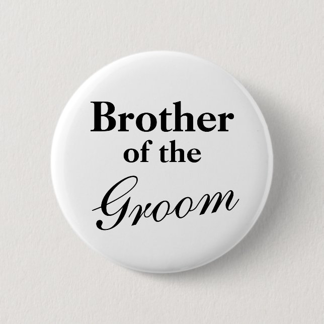 Elegant brother of the groom buttons (Front)