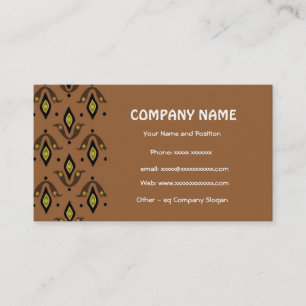 Elegant Brown and Black Business Card
