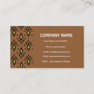 Elegant Brown and Black Business Card
