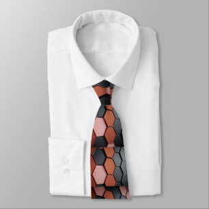 Elegant Brown and Grey Tie