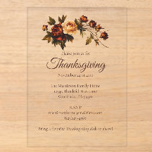 Elegant Brown Autumn Flowers Floral Thanksgiving