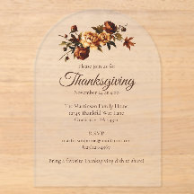Elegant Brown Autumn Roses Floral Thanksgiving
