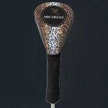 Elegant Brown Black White Leopard Print Custom Golf Head Cover<br><div class="desc">Chic Elegant Brown Black White Leopard Print Golf Head Cover Design. You can change or remove the name/initial as needed. You can also change the font type, font colour and font size if you want. Click "Edit Design" to find the editing tools. You can do whatever you like and make...</div>