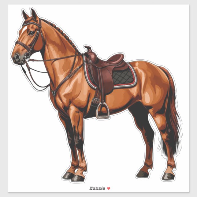 Elegant Brown Horse (Sheet)