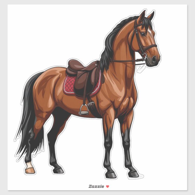 Elegant Brown Horse (Sheet)