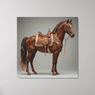 Elegant Brown Horse Canvas Print