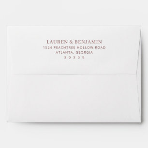 Elegant Brown Minimalist Typographic Envelope