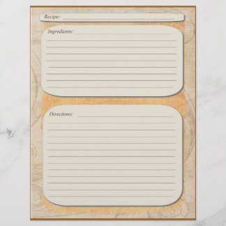 Elegant brown orange fade recipe page