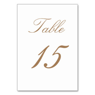 Elegant Brown two sides Table Number
