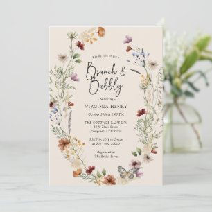 Elegant Brunch and Bubbly Invitation