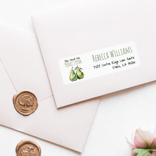 Elegant Brunch Perfect Pear Bridal Shower Address