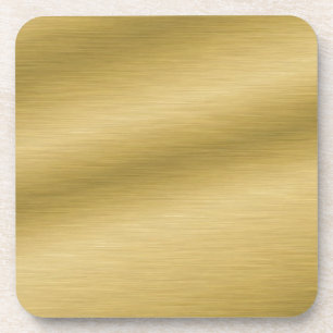 Elegant Brushed Gold Coaster