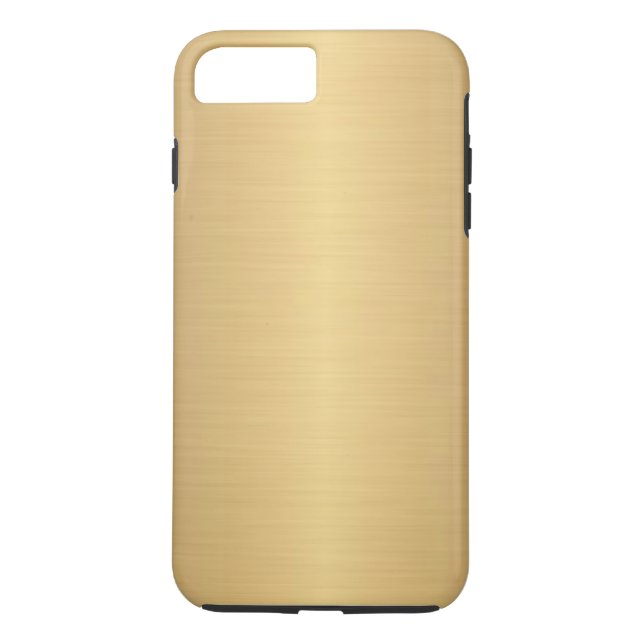 Elegant Brushed Gold Effect Case-Mate iPhone Case (Back)
