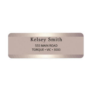 Elegant Brushed Gold Metal Frame