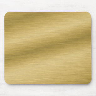 Elegant Brushed Gold Mouse Mat