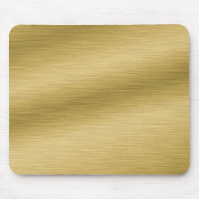 Elegant Brushed Gold Mouse Mat (Front)