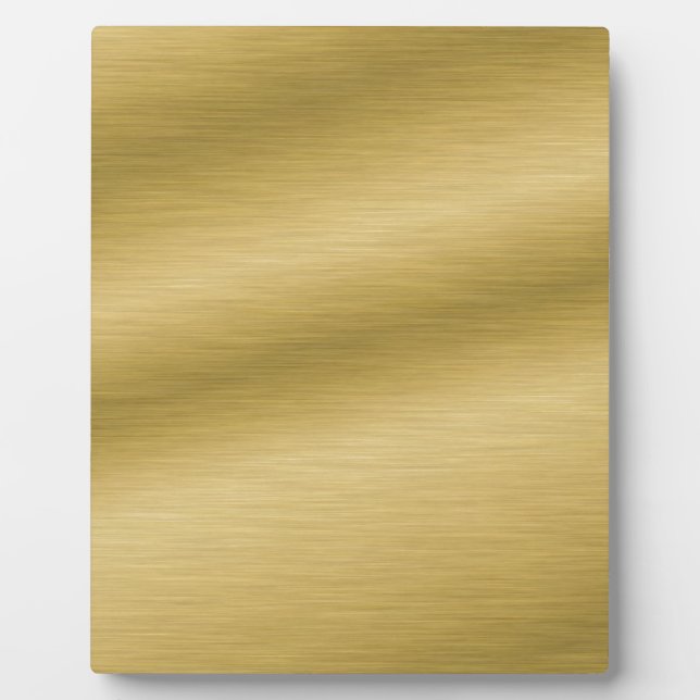 Elegant Brushed Gold Plaque (Front)