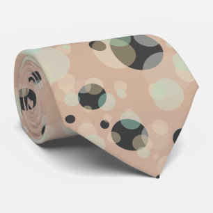 Elegant Bubbles on Custom Pink Colour Tie