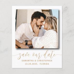 Elegant Budget Photo Save Our Date Invitation