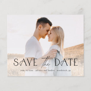 Elegant Budget Photo Wedding Save The Date