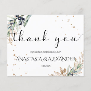 Elegant/Budget/ Thank You Card. Flyer