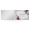 Elegant Burgundy and Silver Wedding Guest Book