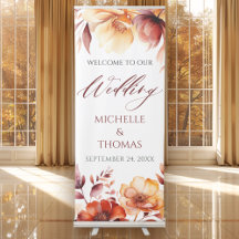 Elegant Burgundy Autumn Watercolor Floral