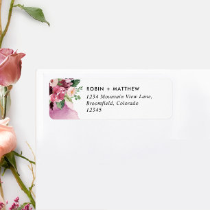 Elegant Burgundy Blush Pink Floral Wedding