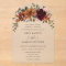 Elegant Burgundy Burnt Orange Rust Floral Wedding