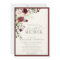 Elegant Burgundy Floral Watercolor Bridal Shower